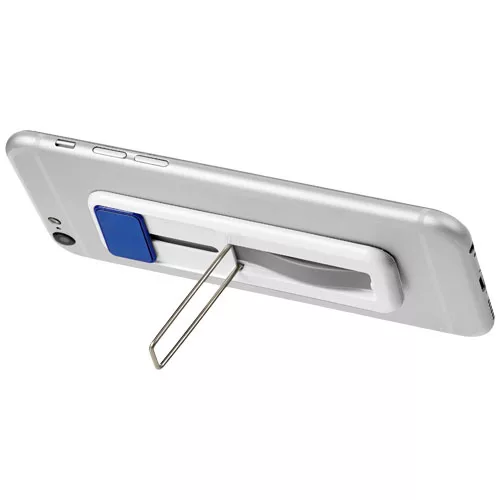 Suport universal pentru telefon, functie stand, alb/albastru