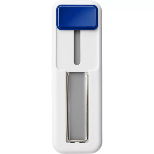 Suport universal pentru telefon, functie stand, alb/albastru
