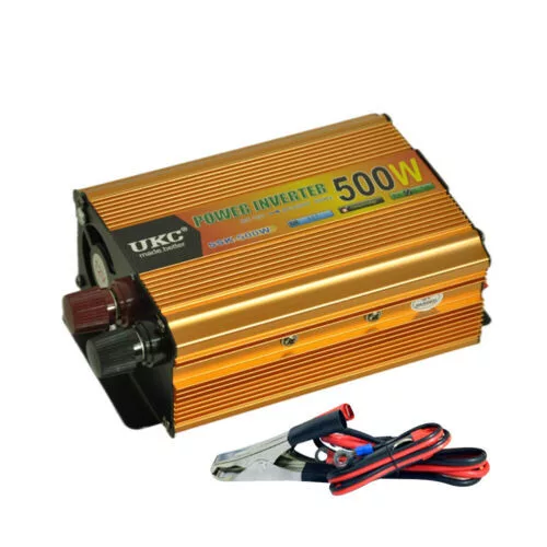 Invertor auto UKC SSK-500W, 12V/220V, port USB 5V, putere 500W