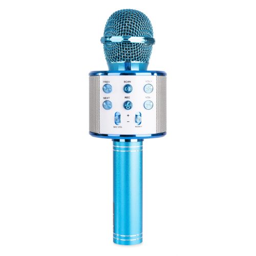 Microfon Karaoke WS858, albastru