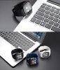 Ceas smartwatch T8, functie telefon, touchscreen, camera foto, Bluetooth, cartela SIM, MicroSD, alb