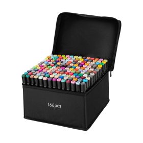   Set 168 markere cu doua capete Touch, suport si geanta depozitare incluse