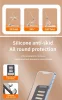 Suport birou metalic, pliabil, compatibil telefon sau tableta, universal, rotire 360 grade, alb