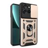 Husa protectie Motorola Edge 50 Neo, Camshield Armor, inel sustinere, protectie camera, aurie