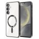 Husa Samsung Galaxy A16 5G, Electroplating Magsafe TPU, protectie camera, neagra