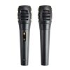 Microfon dinamic cu fir, mufa jack 6,3 mm, negru