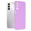 Husa Samsung Galaxy A54, Luxury Silicone, catifea in interior, mov lila