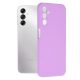Husa Samsung Galaxy A54, Luxury Silicone, catifea in interior, mov lila