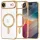 Husa Apple iPhone 17 Air, Magsafe Electroplating TPU, protectie camera, margini aurii