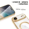 Husa Apple iPhone 17 Air, Magsafe Electroplating TPU, protectie camera, margini aurii
