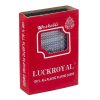 Pachet carti de joc clasice din plastic LUCKROYAL, cutie de plastic inclusa, spate rosu