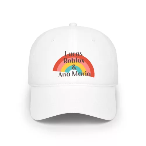 Sapca alba personalizata logo Ana si Lucas