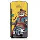 Folie sticla Apple iPhone 17 Pro, Kungfu Panda, Antistatic Glass ESD +, margini negre