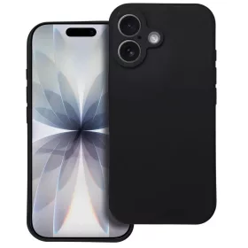   Husa Apple iPhone 17, Luxury Silicone, catifea in interior, protectie camere, neagra