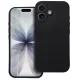 Husa Apple iPhone 17, Luxury Silicone, catifea in interior, protectie camere, neagra