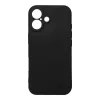 Husa Apple iPhone 17, Luxury Silicone, catifea in interior, protectie camere, neagra