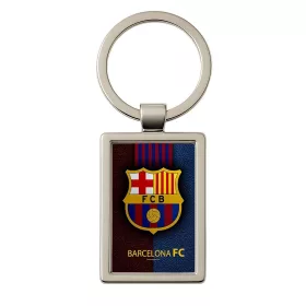   Breloc metalic dreptunghic, inel de sustinere metalic, echipa de fotbal,model 5