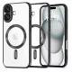 Husa Apple iPhone 15 Pro Max, Magsafe Electroplating TPU, protectie camera, margini negre