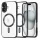 Husa Apple iPhone 14 Pro, Magsafe Electroplating TPU, protectie camera, margini negre
