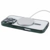 Husa Apple iPhone 14, Magsafe Electroplating TPU, protectie camera, margini verzi