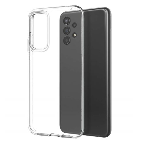 Set folie si husa Samsung Galaxy A32 5G, sticla transparenta si TPU transparent 2 mm