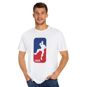   Tricou personalizat alb, copii/adulti, design Loser, modal, diverse marimi