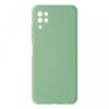 Husa Samsung Galaxy A12, Luxury Silicone, catifea in interior, verde maslina