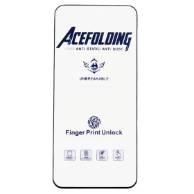   Folie de sticla Samsung Galaxy S22, ACE Folding Full Glue, deblocare amprenta, margini negre