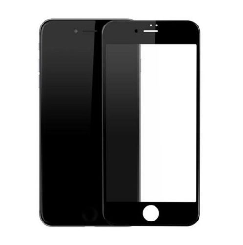 Folie protectie PET (plastic) pentru Apple iPhone 6/6S, acoperire inclusiv margini, neagra