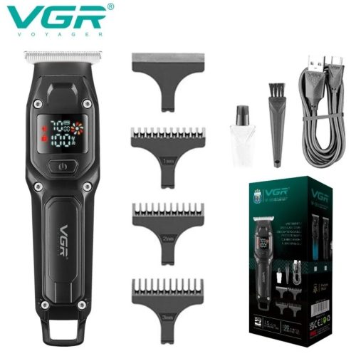 Aparat de tuns VGR V964, acumulator incorporat, afisaj LED, negru