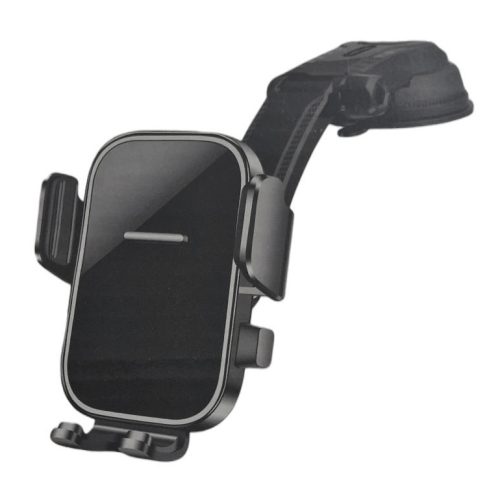 Suport auto F024, montaj cockpit bord, multiangle, brat flexibil, negru