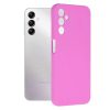 Husa Samsung Galaxy A13 5G / A04s / A04, Luxury Silicone, protectie camera, catifea in interior, roz siclam
