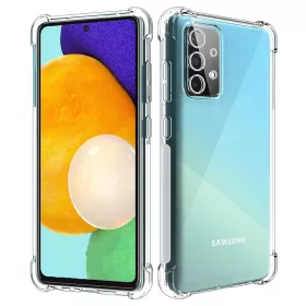   Husa Samsung Galaxy A52 4G/5G TPU transparent, intarituri in colturi, grosime 1,5 mm