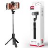 Selfie Stick XO SS09, functie trepied, brat telescopic, bluetooth, negru