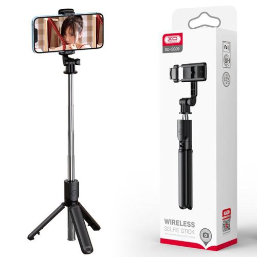 Selfie Stick XO SS09, functie trepied, brat telescopic, bluetooth, negru
