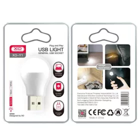 Mini bec XO Y1, conectare USB-A, 45 x 25 mm, 1W, lumina rece