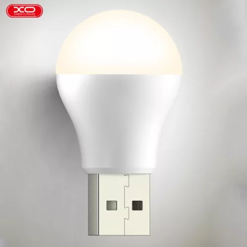 Mini bec XO Y1, conectare USB-A, 45 x 25 mm, 1W, lumina calda