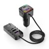 Modulator FM XO BCC13, 2 x USB-C, 3 x USB-A. 3.1A, cablu 1.5 metri, negru