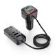 Modulator FM XO BCC13, 2 x USB-C, 3 x USB-A. 3.1A, cablu 1.5 metri, negru