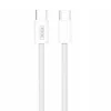 Cablu de date si incarcare XO NB-Q260A, Type-C to Type-C, PD60W/3A, 1 metru, impletit, alb