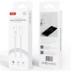 Cablu de date si incarcare XO NB-Q260A, Type-C to Type-C, PD60W/3A, 1 metru, impletit, alb