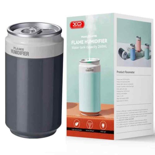 Umidificator casa/auto XO HF08, aspect doza suc, 260 ml, gri