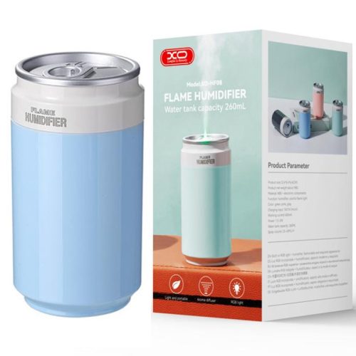 Umidificator casa/auto XO HF08, aspect doza suc, 260 ml, albastru