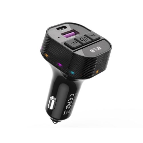 Modulator FM XO BCC17, BT 5.3, incarcare PD30W, 1 x USB-C, 1 x USB-A, mp3, negru
