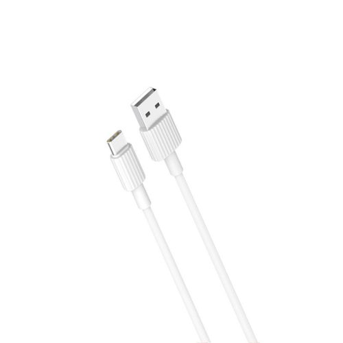 Cablu de date si incarcare Type C XO NB156, 1 metru, 2.4A, alb