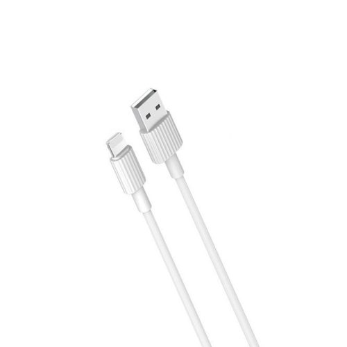 Cablu de date si incarcare Lightning (iPhone) XO NB156, 1 metru, 2.4A, alb