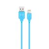 Cablu de date si incarcare Lightning (iPhone) XO NB36, 1 metru, 2.1A, albastru