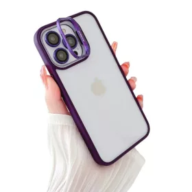   Husa Apple iPhone 13 Pro, Bracket Luxury, geamuri protectie camere, functie stand, mov