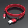 Cablu de date si incarcare MicroUSB Borofone BX20 Enjoy, 1 metru, 2A, rosu/negru