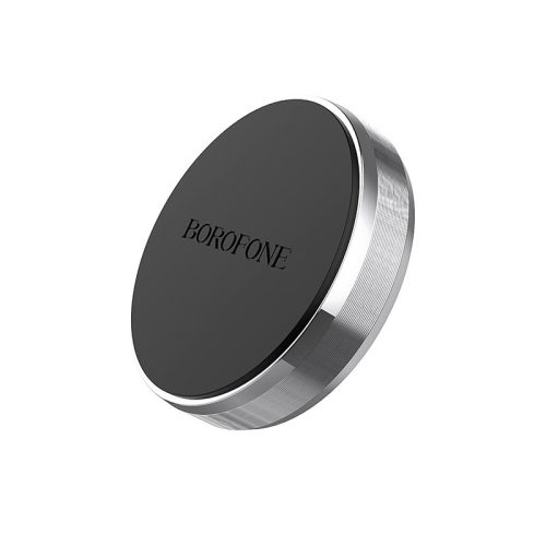 Suport auto magnetic Borofone BH7, prindere cu adeziv, universal, negru-argintiu